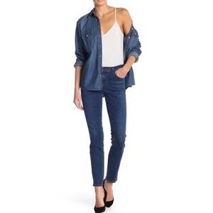J Brand Maude Mid-Rise Cigarette / Skinny Ankle Length stretch jeans